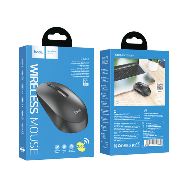 Wireless Mouse GM14 Platinum - Hoco - Black