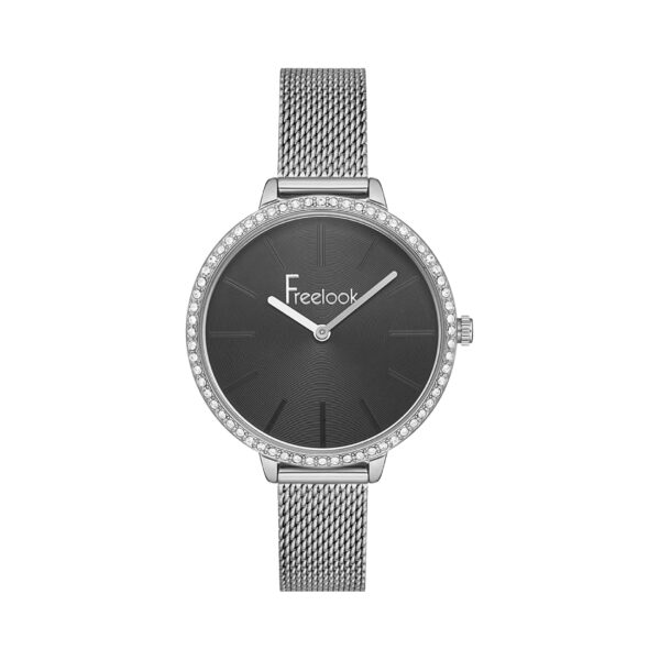 Freelook Women Stainless Steel Silver Stone Watch - FL.1.10245.5