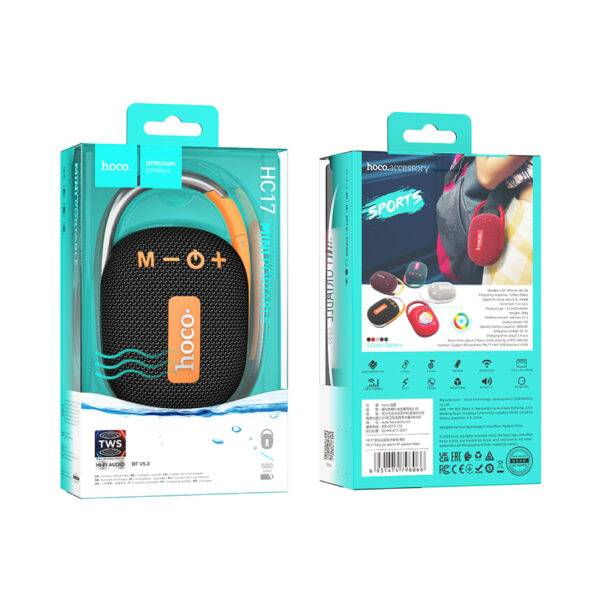 Hoco HC17 Easy Joy Outdoor Bluetooth 5.3 Speaker Support TF Card / FM