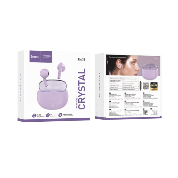 Hoco EW38 Crystal Melody TWS BT Headset