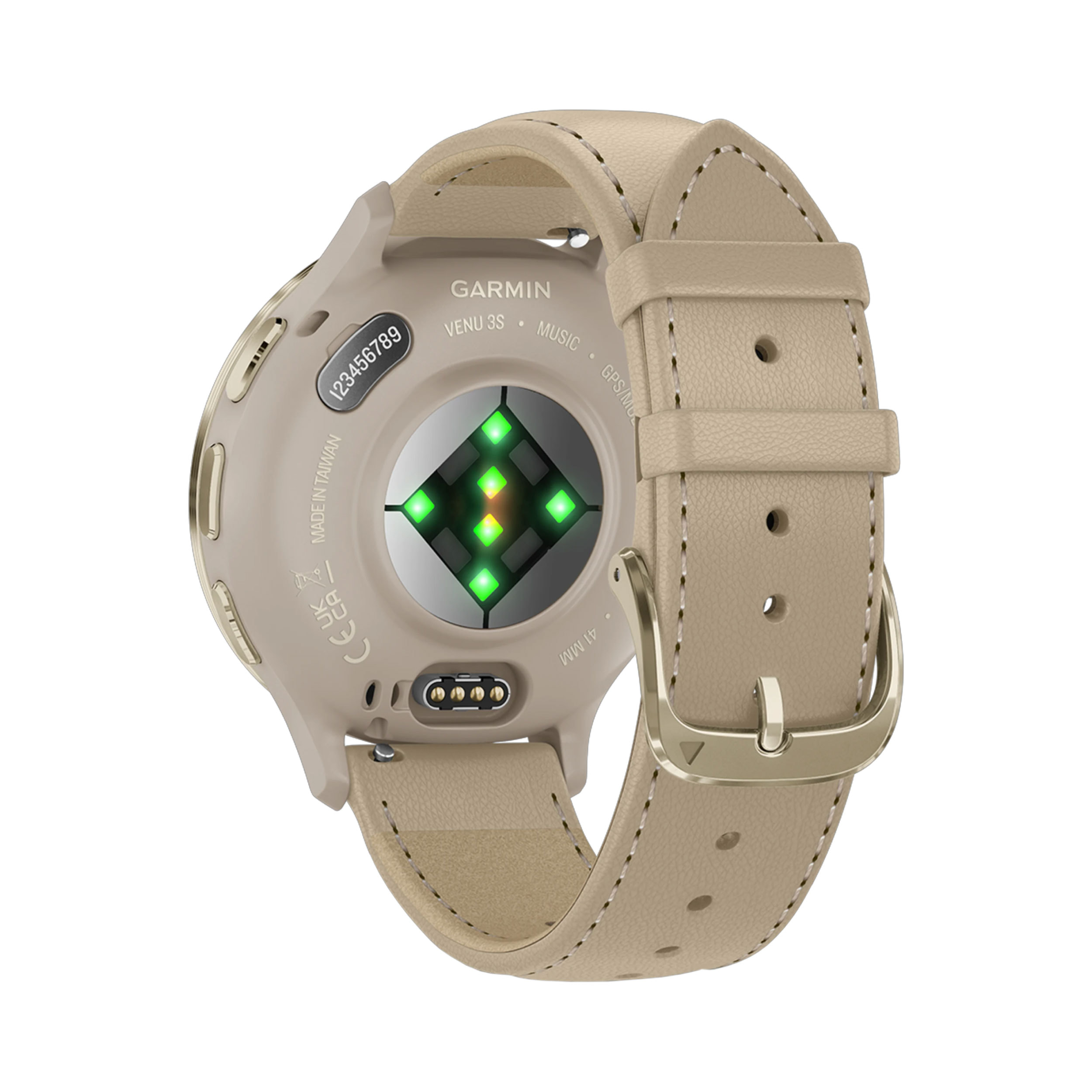 Garmin Venu 3S Running GPS Smartwatch Leather Band